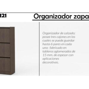 D_948772-MLA50529291604_062022-F.jpg Zapatero Organizador Botinero. 3 Puertas. Doc 121. 121 X 60