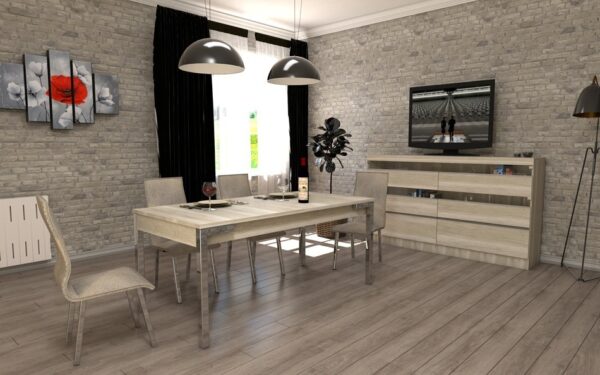 Bahiut Vajillero Tempo Max 1.80 X 1.02. Puertas Con Pistones