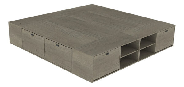 Base Box Para Sommier 2.00 X 2.00, Cajones, Zapatero, Baul