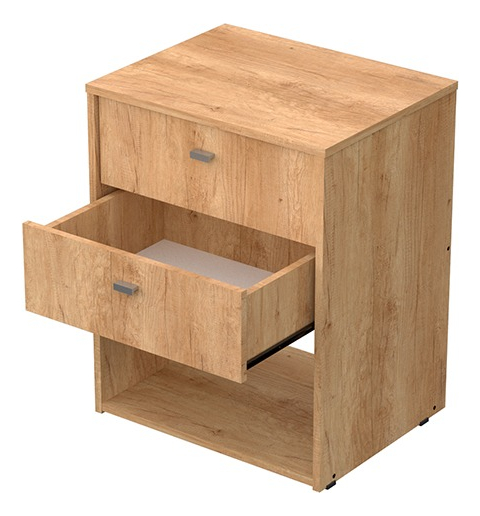 Mesa De Luz 2 Cajones Nature. 61 X 51 X 41- Mosconi