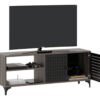 D_950415-MLU71760221039_092023-F.jpg Mueble Para Tv Rack Modular Living Industrial Negro 2 Puertas 1 Estante Abierto Melamina Patas De Hierro Diseño Moderno Línea Soho Rps130 Dielfe