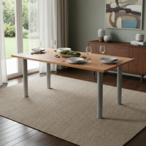 Combo Cocina Comedor Mesa 1.70 X 80+ 6 Sillas De Caño Lisboa