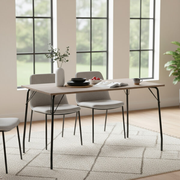 D_951342-MLA93313008977_092025-F.jpg Mesa Cocina Comedor Brooklyn 140 X 82- Melamina. Base Caño