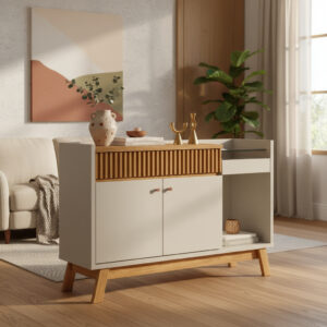 D_954647-MLA92895710612_092025-F.jpg Bahiut Vajillero Aparador Lucca- 2 Puertas 1 Caj 1.35 X 0.87