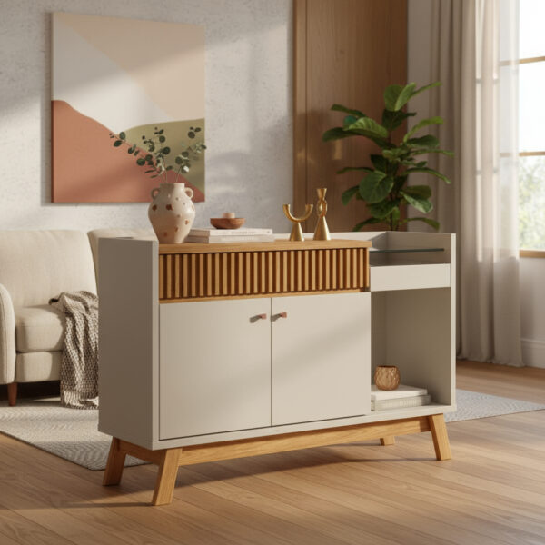 D_954647-MLA92895710612_092025-F.jpg Bahiut Vajillero Aparador Lucca- 2 Puertas 1 Caj 1.35 X 0.87