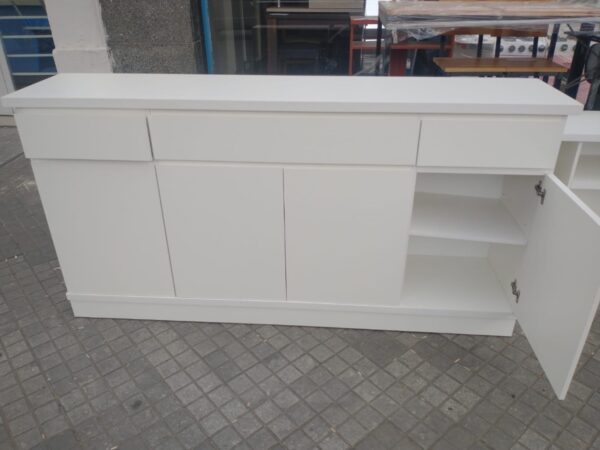 Bahiut Vajillero Melamina 1.80 X 0.90 4 Puertas 3 Cajones