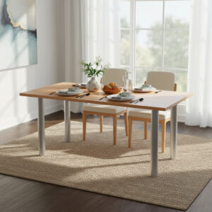 Combo Cocina Comedor Mesa 1.40 X 80+ 6 Sillas De Caño Paris