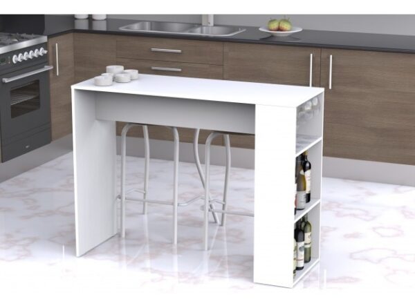 D_956037-MLA48382171219_112021-F.jpg Mesa Barra Tipo Desayunador Con Estantes 120 X 91 X 44 Dec12