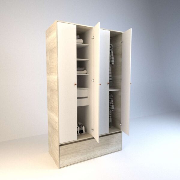 D_957015-MLA51264337481_082022-F.jpg Ropero Placard 4 Puertas, 2 Cajones. 1.20 X 2.12- Cod. 6006