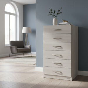 Chiffonier Cajonera 6 Cajones Correderas Metalicas Cod. 920