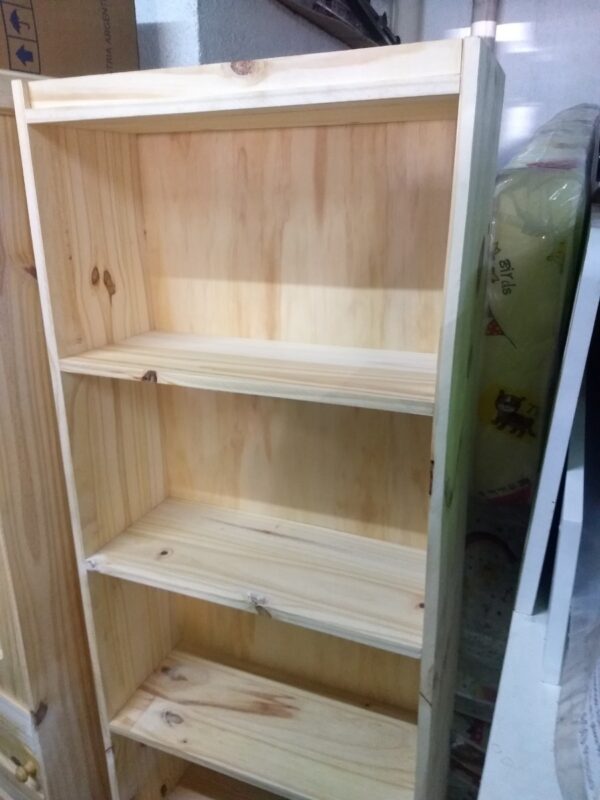Estanteria Biblioteca Pino Macizo- 5 Estantes- 180 X 60 X 25