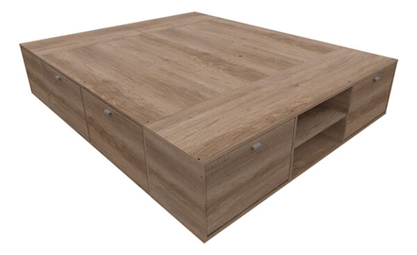 D_959370-MLA79344373204_092024-F.jpg Base Box P- Sommier 140 O 160 X 200 4 Cajones- 2 Zapateros P