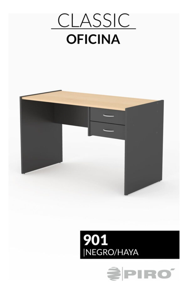 Mesa Escritorio Pc- 2 Cajones Melamina 18 Mm. 120cm Cod 901