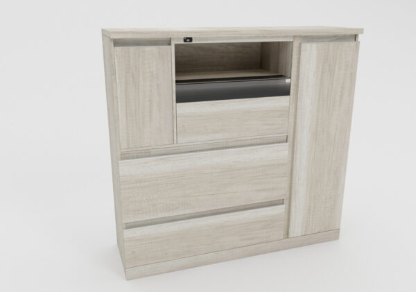 Bahiut Vajillero Dynamic 135 X 135 Con Usb, Cajones Puertas