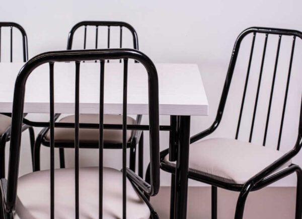 Combo Cocina Comedor Mesa Melamina 140 + 6 Sillas Amelia C18