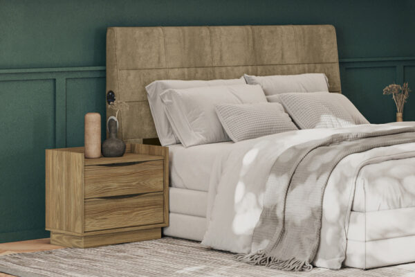 D_963245-MLA83305549757_032025-F.jpg Mesa De Luz- 2 Cajones C- Corred. Metálicas- Melamina- M 261