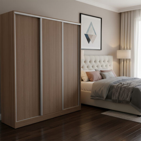 Ropero Placard 3 Puertas, 4 Cajones Nature 182 X 219 X 60