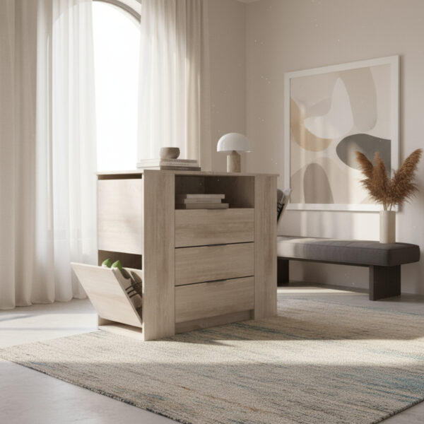 Comoda Zapatero- 3 Cajones- 4 Zapatero Laterales Dld 04