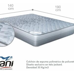 Colchón 2 Plazas Espuma 140 X 190 Silver Flex Firme- Gani