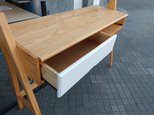 Escritorio Mesa De Estudio Nordica- 1 Cajon- 1.25 X 0.50