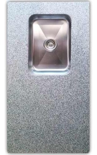 Mesada Marmol Granito. 120 X 60- Con Bacha Acero Inox.