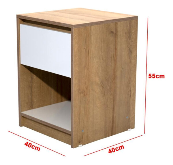 Mesa De Luz. 1 Cajon- 55 X 40 X 40. Melamina. Cod. 828