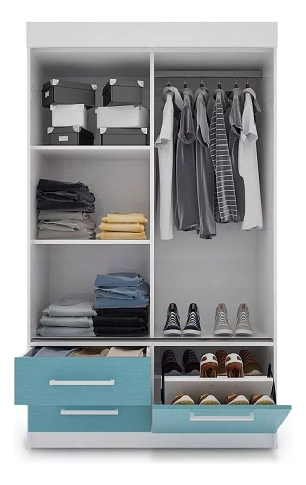 D_969983-MLA76457099260_052024-F.jpg Ropero Placard Infantil 2 Puertas- 2 Caj. 1 Zapater 200x 120