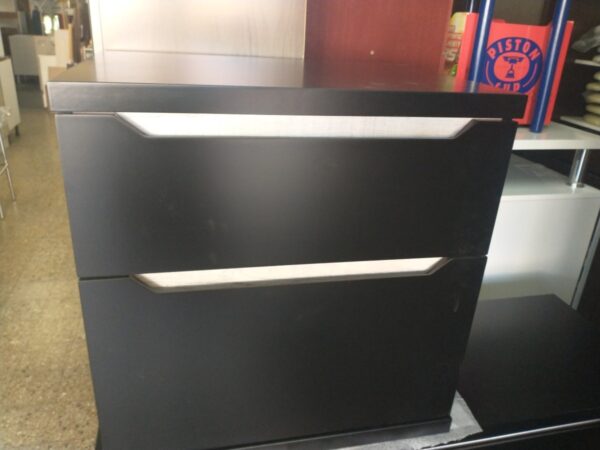 Mesa De Luz Laqueada Con 2 Cajones Corred. - Duna- 55-57-38