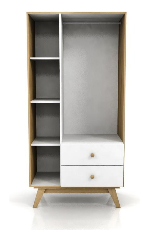 Ropero 3 Puertas, 2 Cajones- Patas Macizas 180 X 88. 742023