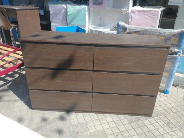 Comoda Chiffonier Cajonera 6 Cajones Mdf- 140 X 85 X 44