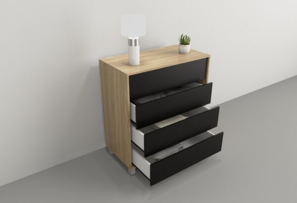 Cajonera Chiffonier 4 Cajones- Sistema Push. Cod. 6055