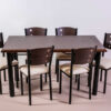 Combo Juego Comedor Mesa Comb + 6 Sillas Caño Resp. Mod. 7