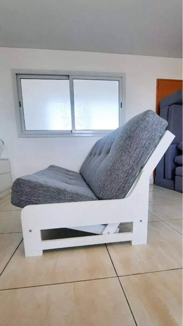 Futon Sillon Cama Mod. Morgan Con Colchon De Placa De Espuma