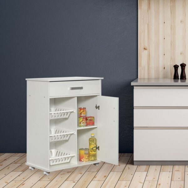 Mueble Frutero Organizador- C- Puerta, Estante Y Cajon Mfc70