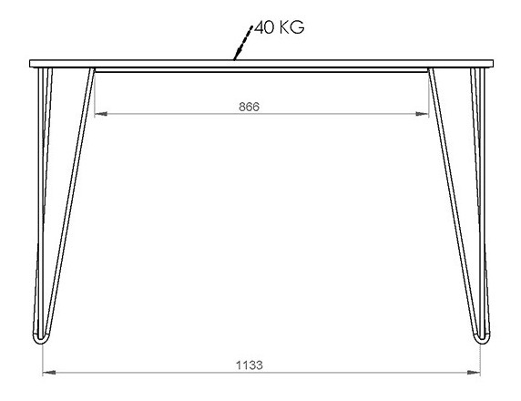 Mesa De Cocina Comedor Melamina. 1,20 X 0,60- Mkh120