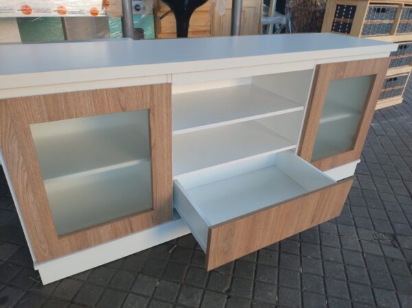 D_978824-MLA54912606078_042023-F.jpg Rack Mesa Para Tv Led 55- Melamina- 150 X 68 X 38 Bru