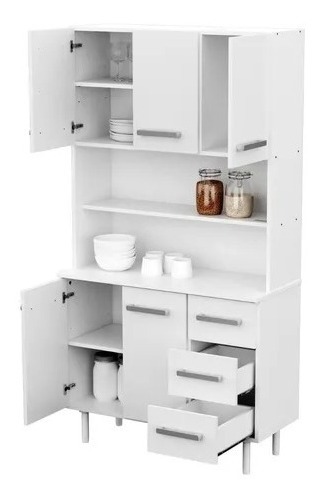 Aparador Kit De Cocina Triplo 5 Ptas 3 Caj 171 X 90 Cd 10104