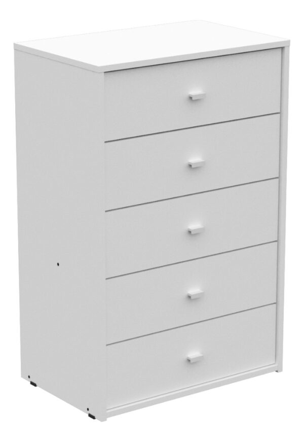 D_983952-MLA87436906467_072025-F.jpg Chifonier Cómoda 5 Cajones Mosconi | Melamina Premium | Organización Dormitorio Blanco