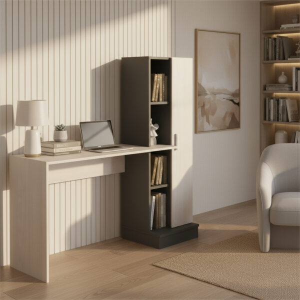 Escritorio Organizador Con Biblioteca 130 X 136 X 45 Oes 110