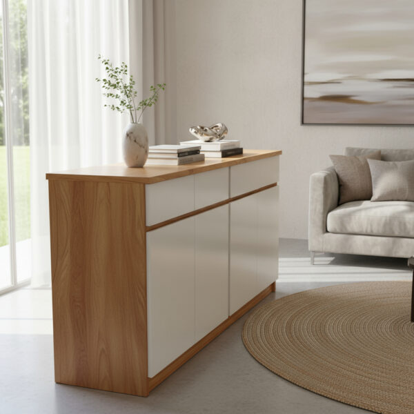 Bahiut Vajillero 4 Puertas, 4 Cajones. 180 X 90 X 40