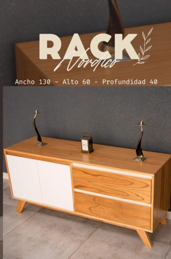 D_986368-MLA71044480455_082023-F.jpg Rack Para Led Nordico Paraiso Melamina Blanca 150 X 60 X 40