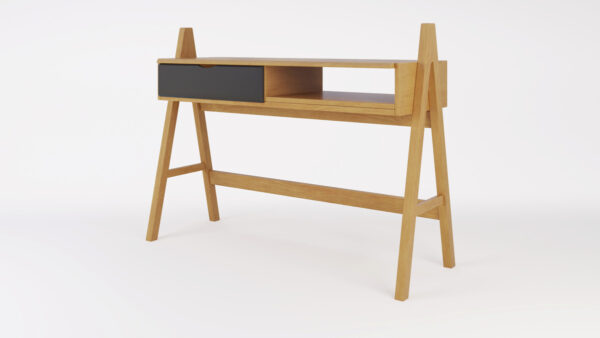 Escritorio Mesa De Estudio Nordica- 1 Cajon- 1.25 X 0.50