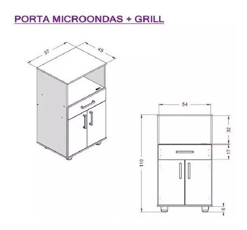 D_987279-MLA54291739517_032023-F.jpg Mueble Porta Microondas Y Grill 110 X 57 Blanco 10159