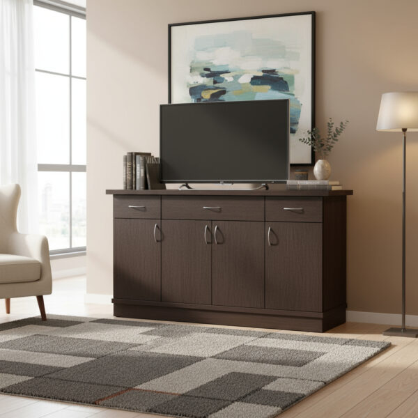 Bahiut Vajillero Melamina 1.50 X 0.90 4 Puertas 2 Cajones