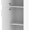 D_989872-MLA94063274777_102025-F.jpg Despensero De Dos 2 Puertas Mueble Alacenero Organizador Con 4 Estantes De Cocina Melamina 179cm Color Blanco Multifunción Dielfe K452
