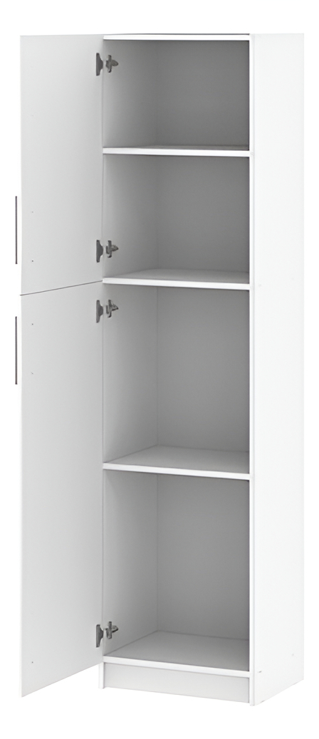 D_989872-MLA94063274777_102025-F.jpg Despensero De Dos 2 Puertas Mueble Alacenero Organizador Con 4 Estantes De Cocina Melamina 179cm Color Blanco Multifunción Dielfe K452