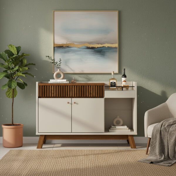 D_990918-MLA92851895550_092025-F.jpg Bahiut Vajillero Aparador Lucca- 2 Puertas 1 Caj 1.35 X 0.87