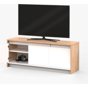 D_991961-MLA86281721893_062025-F.jpg Rack Para Tv Led 55'' 3 Puertas Blanco Roble Kendal Rpn130