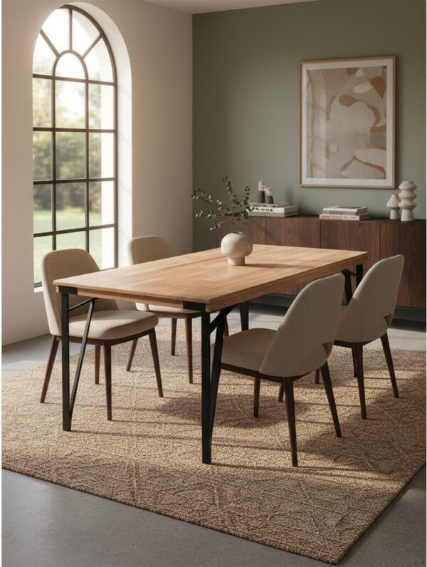 D_992598-MLA93327979871_092025-F.jpg Mesa Cocina Comedor Lustrada Paraiso Base De Caño- 140 X 80