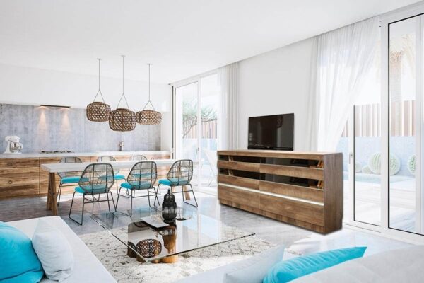 Bahiut Vajillero Tempo Max 1.80 X 1.02. Puertas Con Pistones